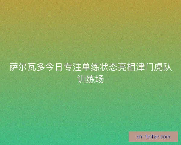萨尔瓦多今日专注单练状态亮相津门虎队训练场